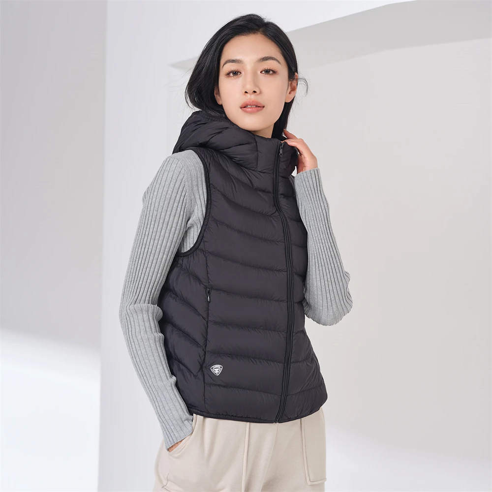 TANBOER Girls Women Stand Collar  Sleeveless Jackets   Ultralight Winter90% Duck Down Vest TB330010