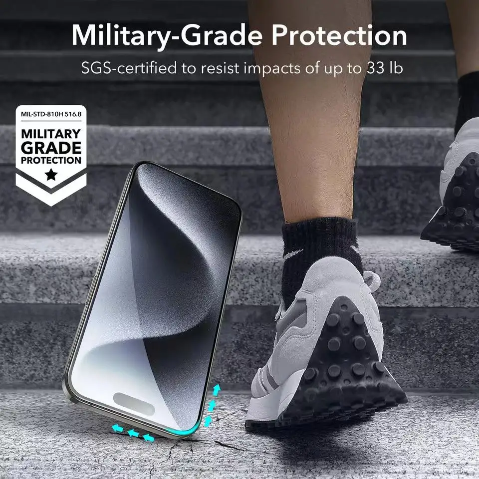 4/2 шт. полное покрытие из закаленного стекла для iPhone 16 15 Pro Max Защитная пленка