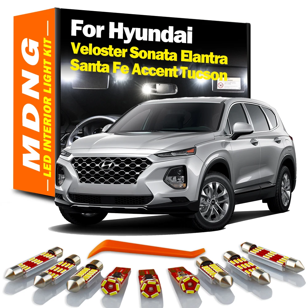 MDNG светодиодная интерьерная с Canbus Купол Карта багажник светильник для Hyundai Veloster