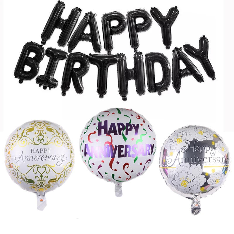 

18-дюймовый шар для дня рождения, круглая алюминиевая пленка, аксессуары для фотографий