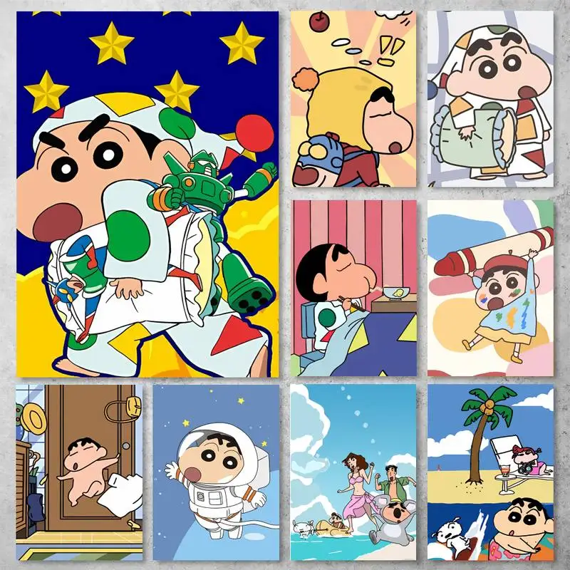 

Crayons Shin cute boys chans POSTER Poster Prints Wall Pictures Living Room Home Decoration Small