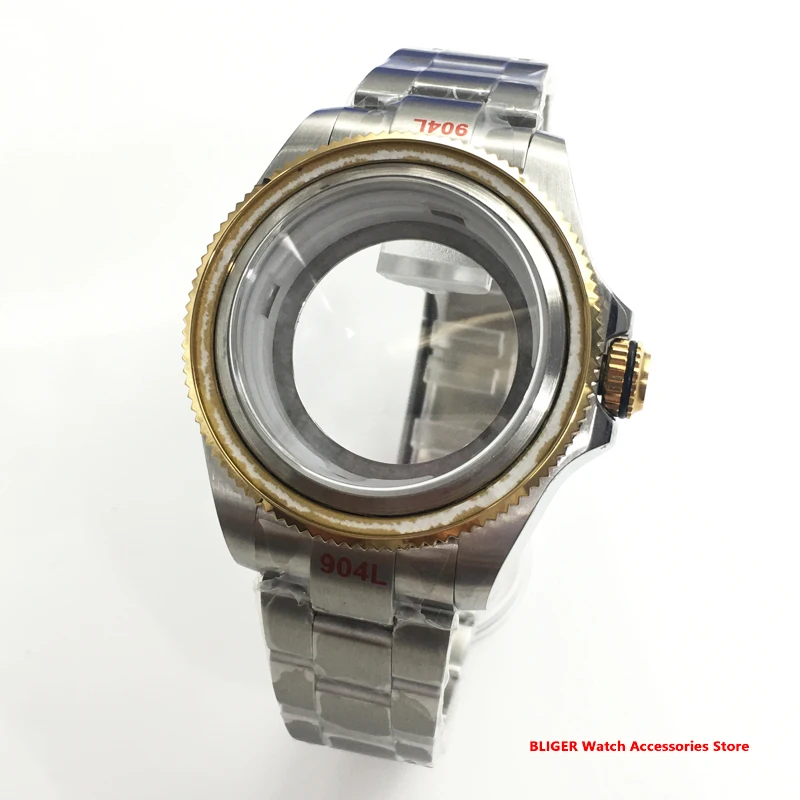 

Bliger 40mm/43mm Watch Case Sapphire Glass Fit NH35 NH36 ETA2824 2836 Miyota8215 8215 DG2813 3804 PT5000 Movement Oyster Strap
