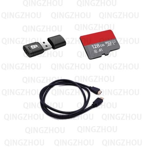 НОВЫЙ комплект Raspberry Pi 4B, стартовый комплект, макетный комплект (4B RAM2/4/8 ГБ, плата/ридер карт/SD-карта 128 ГБ/блок питания/кабель HDMI)
