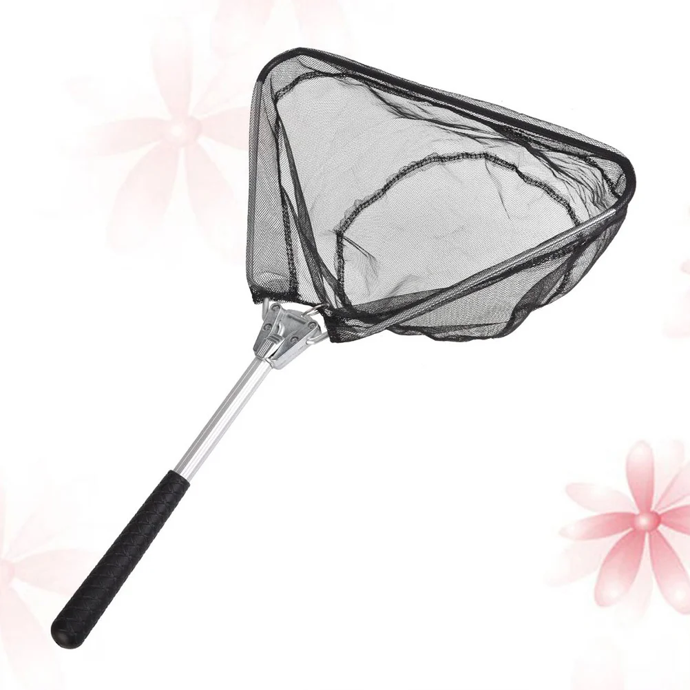 

Fishing Net Trout Catching Releasing Landing Net With Collapsible Telescopic Pole Handle ( 50cm, Black )