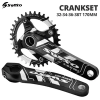 swtxo mtb 104 bcd crankset 170175172 5mm cranks 32343638t sprocket with bottom bracket mountain bicycle