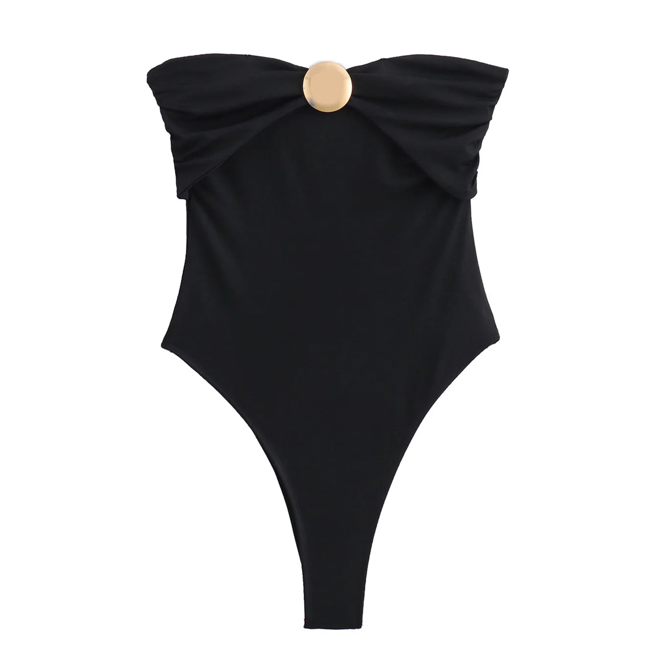 UNIZERA damskie seksowne body klubowe z metalowymi akcesoriami bez rękawów pełne pokrycie cekinowe całoroczne Slim Fit p...