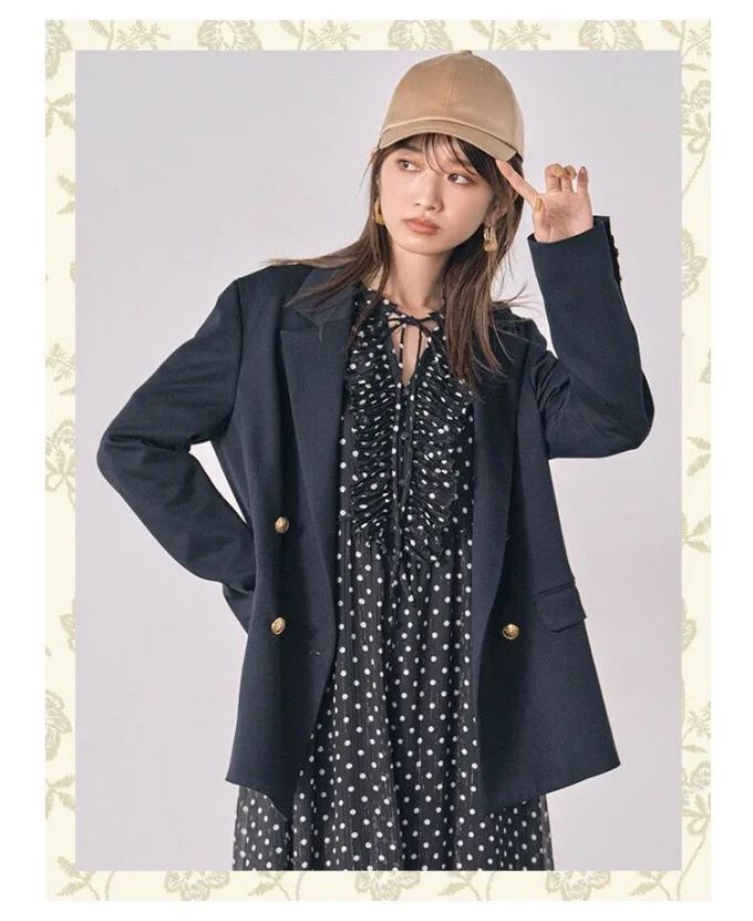 Poster Style Elegant Women's Profile Casual Suit Jacket women clothing