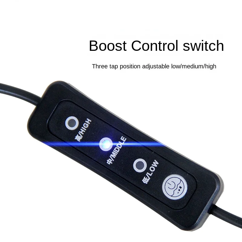 

Firewood stove fan control boost switch line