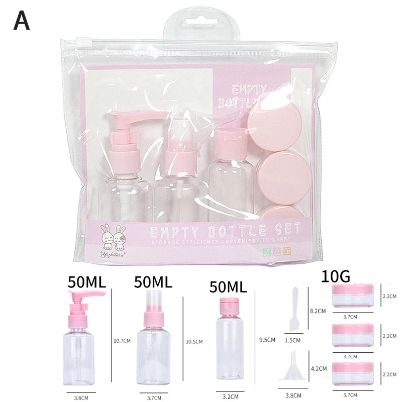 

2022 розовые контейнеры, пластиковый прозрачный мини пустой косметический контейнер, бутылка для теней для век, банка для макияжа, крема для л...