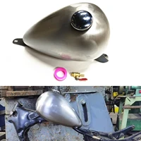 10L Petrol Gas Fuel Tank For YAMAHA Virago XV250 2.64Gal Motorbike Handmade Modified Motorcycle Elding Gasoline Oil Can With Cap