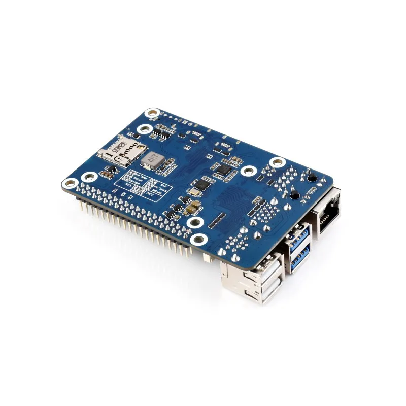 Фото Адаптерная плата CM5 для Raspberry Pi 5, альтернативное решение для RPi 5, встроенный аудио-разъем, поддерживает подключение микрофона. №1
