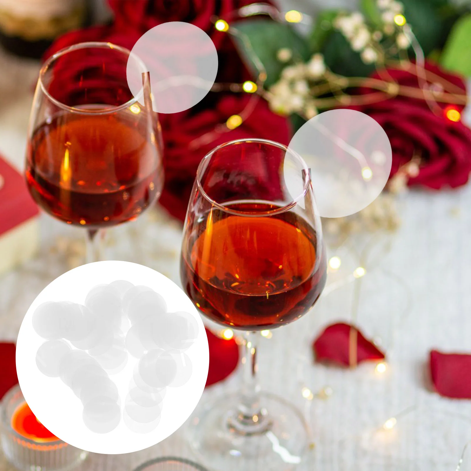 60 шт. нежные маркеры для чашек декоративные бирки напитков круглой формы