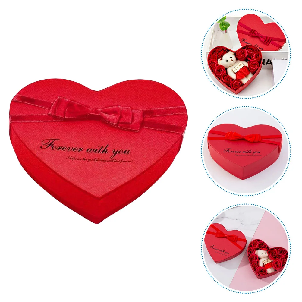 

Soap Rose Flower Box Gift Bathgifts Petals Christmas Bears Flowers Women Artificial Scented Bouquet Shaped Floral Fake