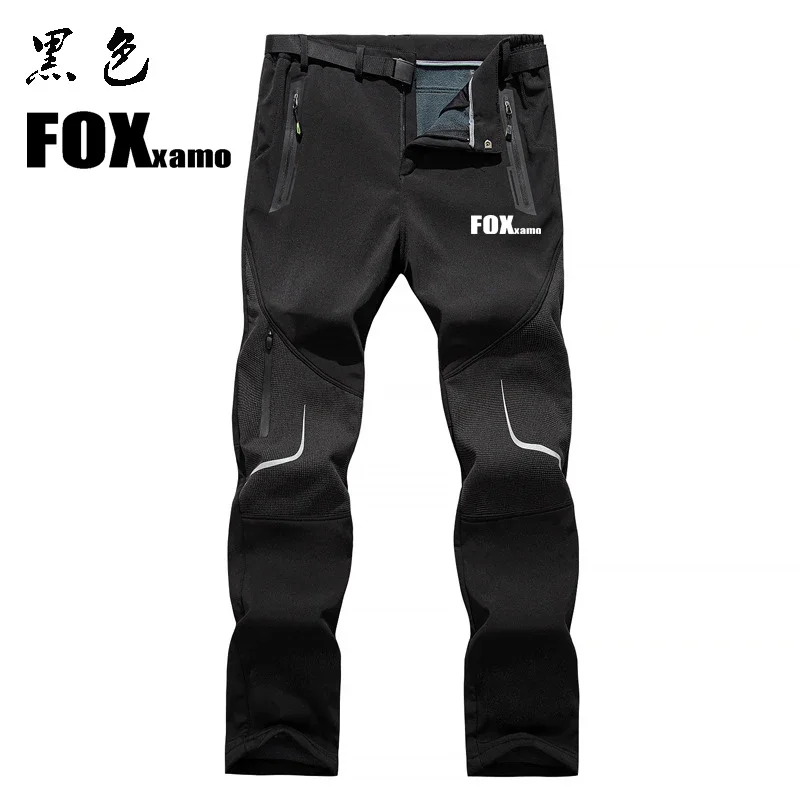 

Новинка, зимние мужские штаны Foxxamo для велоспорта, высококачественные ветрозащитные теплые мягкие брюки, уличные штаны, штаны для альпинизма