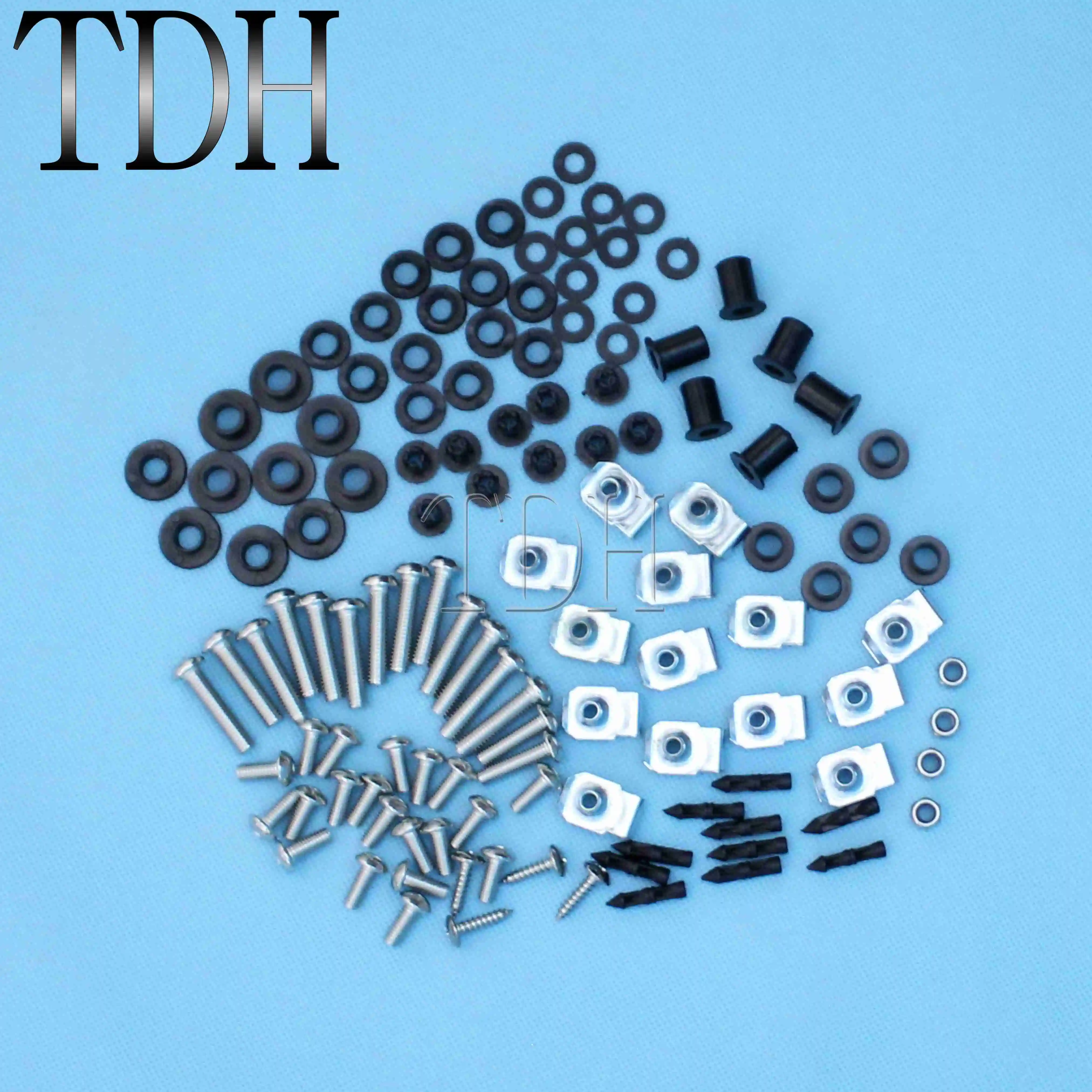 

For Suzuki GSXR1000 GSX-R1000 2001-2002 115 Pieces Motorcycle Hardware Bodywork Fairing Bolts Screws Nuts Fastener Fixation Kit