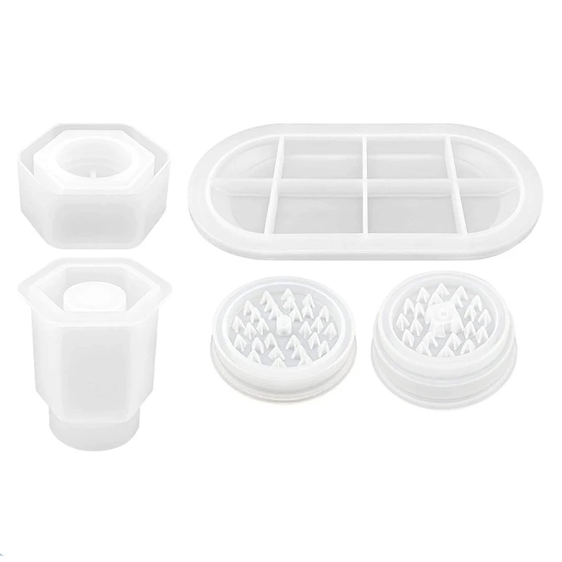 

Q39C Bottle Dish Resin Jewelry Molds for Resin Storage Box Bottle Silicone Molds for DIY Jewelry Container Resin Decoration