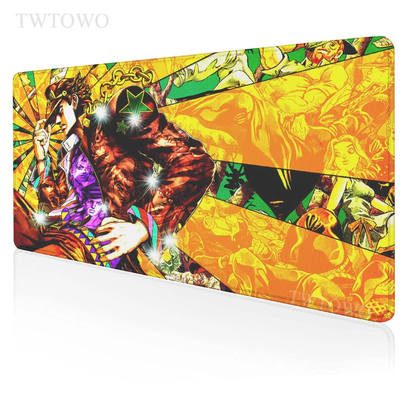

Anime Jojo's Bizarre Adventure Mouse Pad Gamer XXL Large Home keyboard pad Desk Mats MousePads Office Gamer Laptop Table Mat