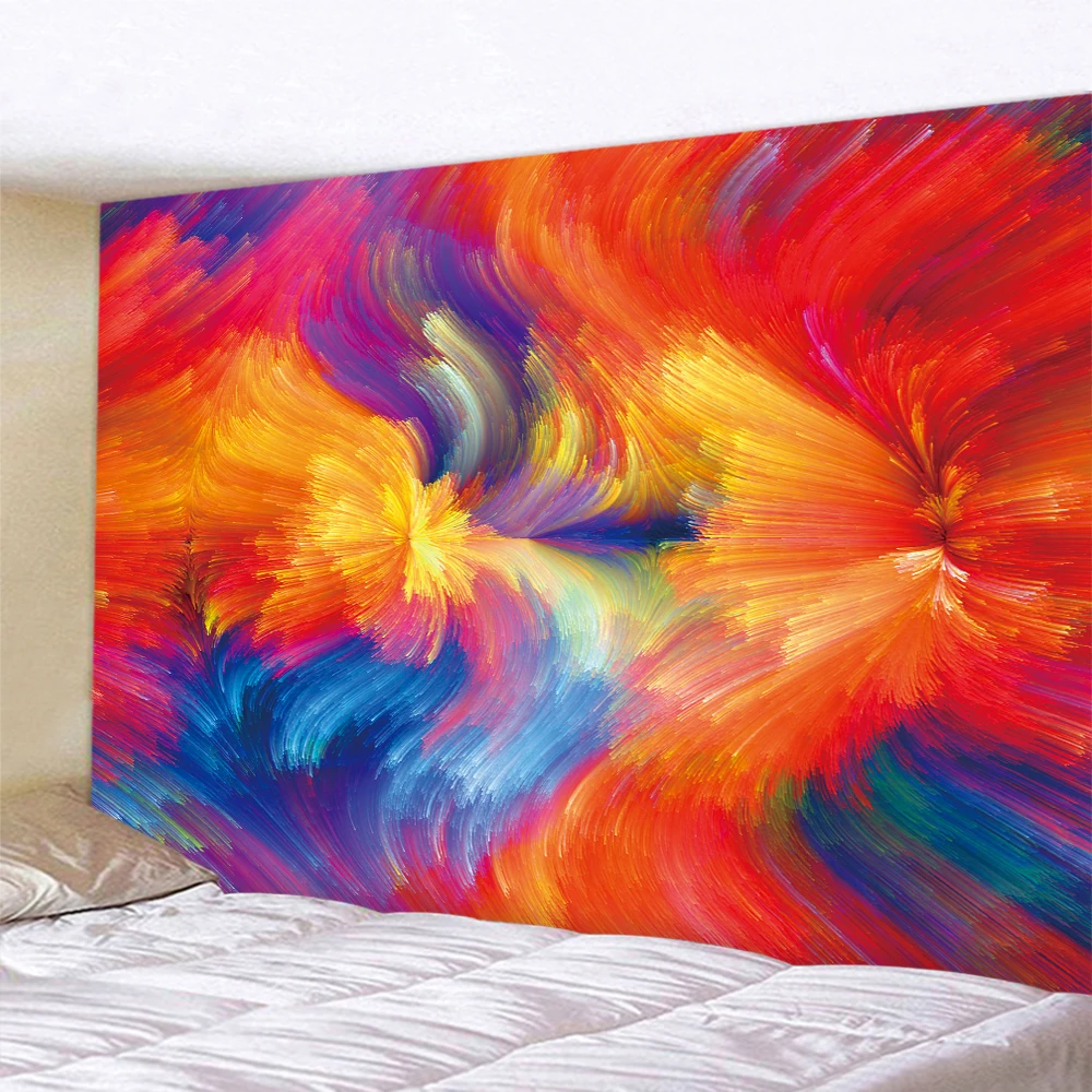 

Ink Painting Abstract Cloud Psychedelic Scene Home Decoration Art Tapestry Hippie Bohemian Room Wall Decor Wall Hanging