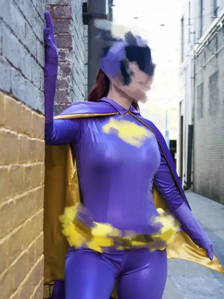 Женский костюм супергероев DC для косплея шпиона на Хэллоуин накидка из