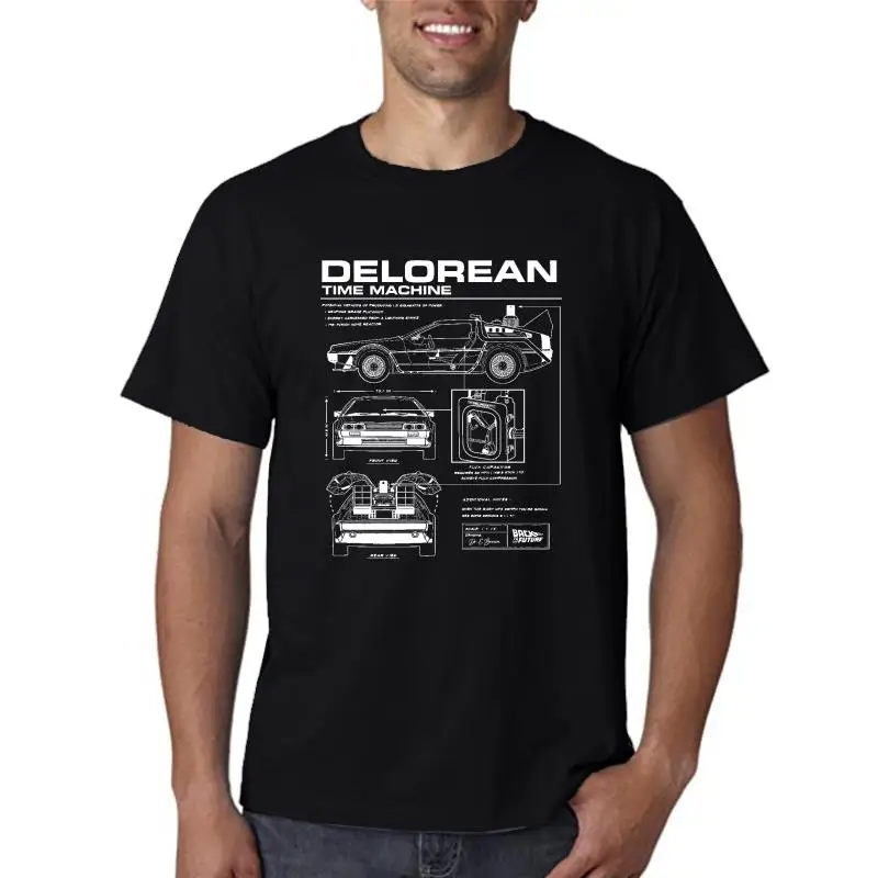 

Clossic Bock to the ьюар Deloreon Schemotic футболка