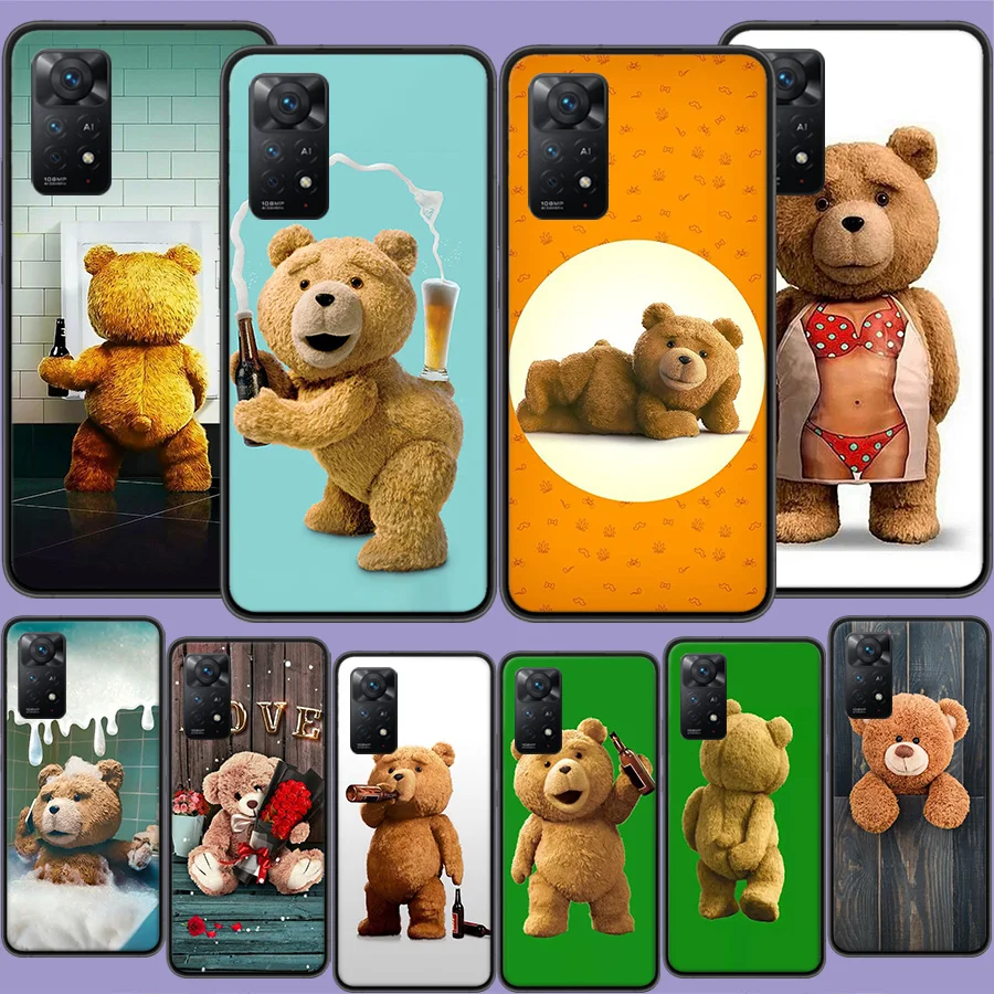 

Funny And Cute Bear Phone Case For Xiaomi Redmi 10A 10C 10 9 Prime 8 7 6 10X 9A 9C 9T 8A 7A 6A S2 K20 K30 K40 Pro Capa Coque