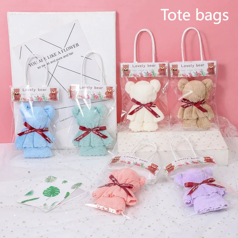 Набор полотенец в форме медведя 10 шт. полотенце для лица домашней вечеринки