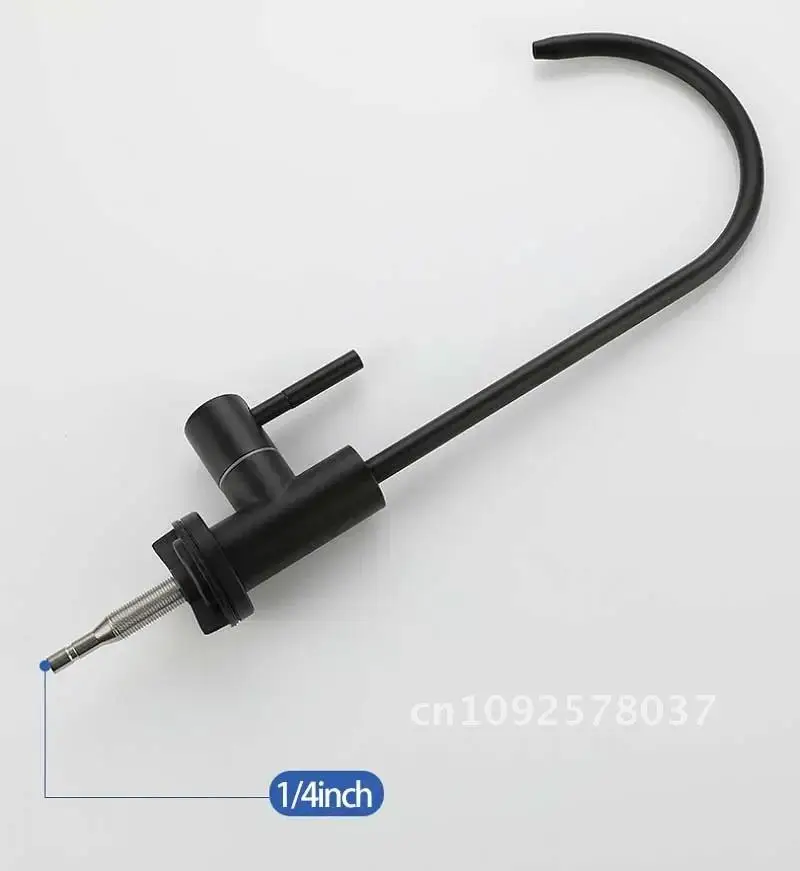 1/4 &quotкухонный золотой прямой питьевой кран для очистки воды с одним фильтром