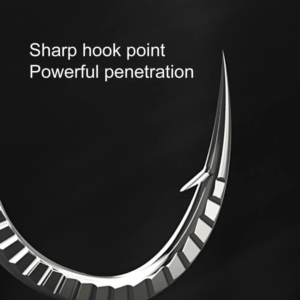 

Barbed Fishhooks Durable Sturdy Sharp High Hardness Silver Carp Barbed Hooks for Outdoor Fishing Fishing Hooks Fishing Hooks