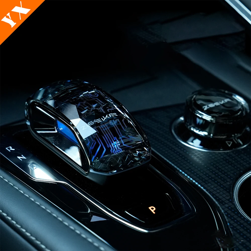 

Для Geely Zeekr 001 2024-2025 отделка со стразами, ручка переключения передач автомобиля, ручка рамы, крышка, аксессуары для стайлинга