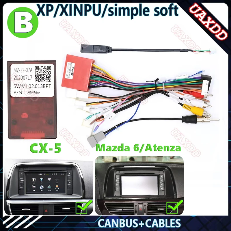 

Для Mazda 2014-2015 CX-5 Atenza 9-10.1 дюймов автомобильное радио Android стерео аудио экран мультимедийный видеоплеер навигация жгут рамка