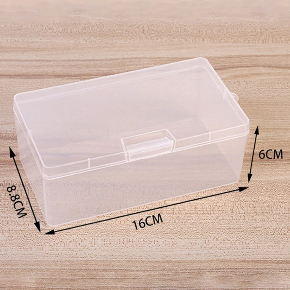 

Transparent Plastic Cosmetics Hardware Parts Jewelry Storage Case Container Packaging Box For Earrings Rings Box Holder Case