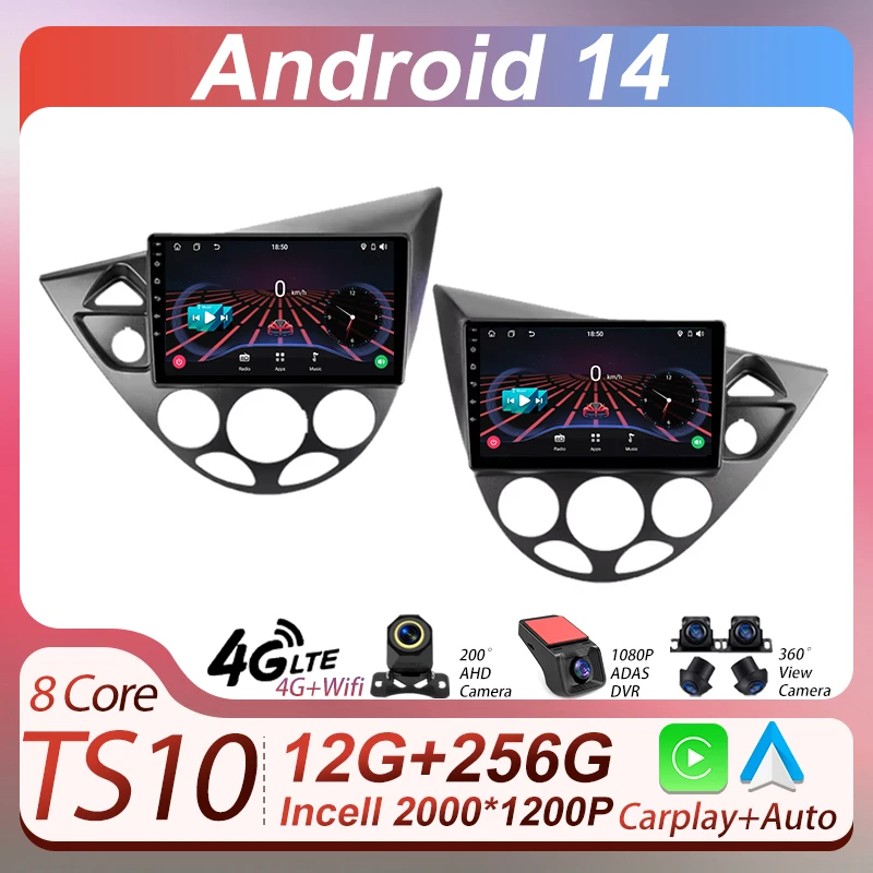 Автомобильный экран Carplay для Ford Figo 2015-2018 радиоплеер Android Интеллектуальная система