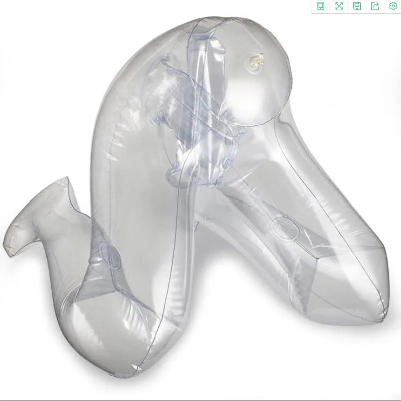 

48CM Inflation Female Mannequin Toroso Model,Inflatable Maniqui For Half-Length Pants Cloth Headless Transparent Doll D078