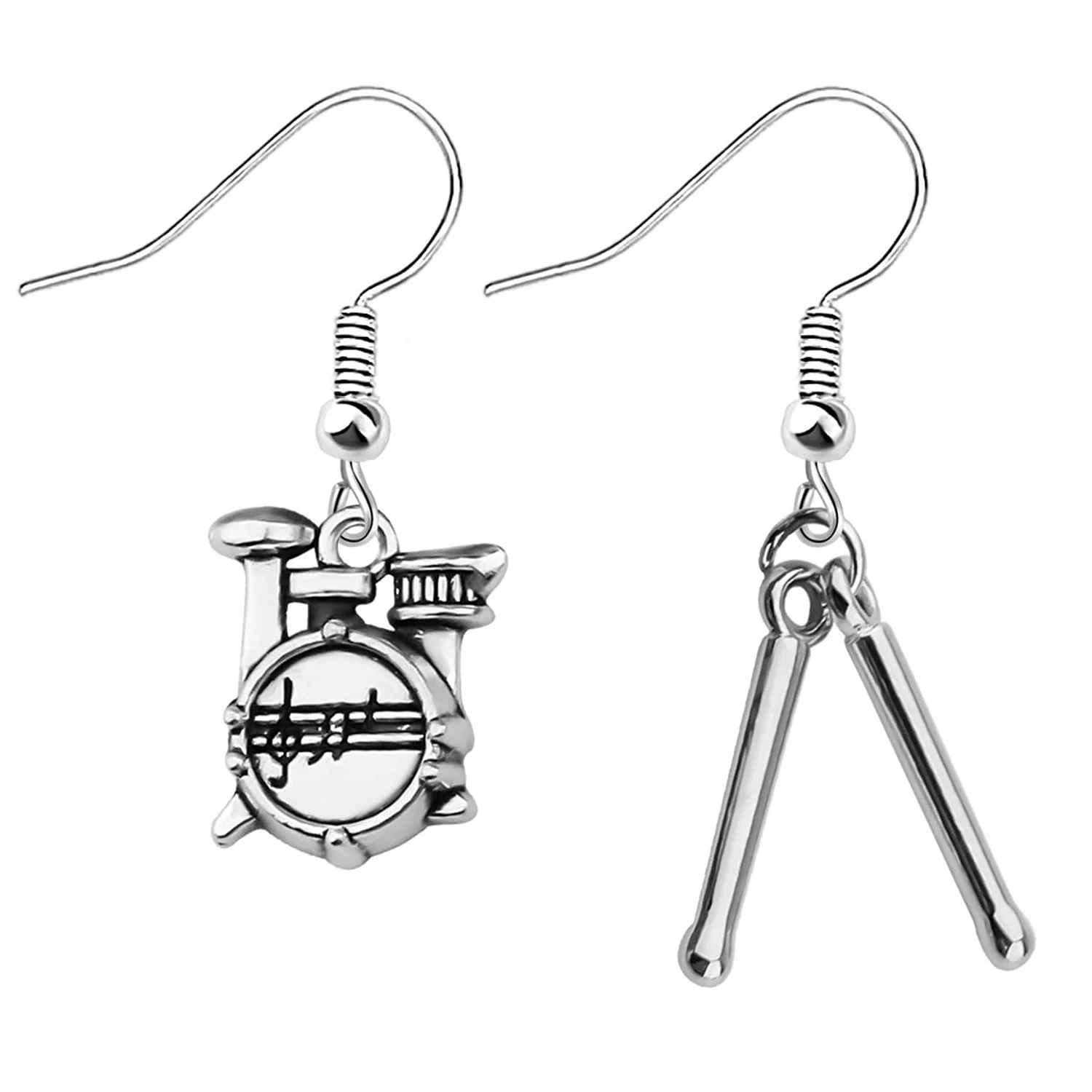 

Pop Music Lovers Rock Creative Novelty Drum Kit Earrings