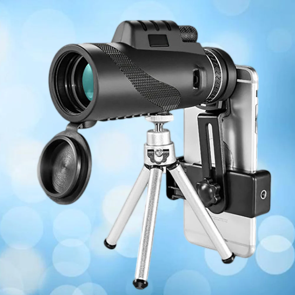 

1 Set Single Lens Monocular Cell Phone Mount Monocular Clip On Phone Monocular Night Vision Monocular