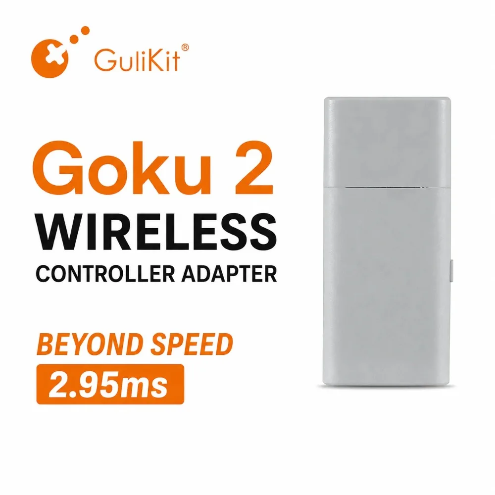 Фото Беспроводной адаптер-приемник Gulikit Goku 2 для контроллеров Windows, Switch 1/2, PS4, Android, Xbox Series S/X, Xbox One №1