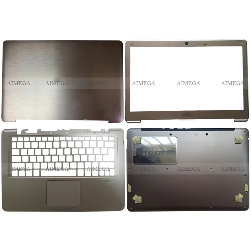 

Original Laptop LCD Back Cover/Front bezel/Palmrest/Bottom Case For Acer Aspire S3 S3-371 S3-391 S3-951 MS2346