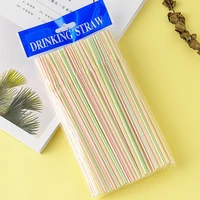party disposable straw color elbow plastic 100 pack straw can be bent and lengthened juice drink milk tea soy milk straw