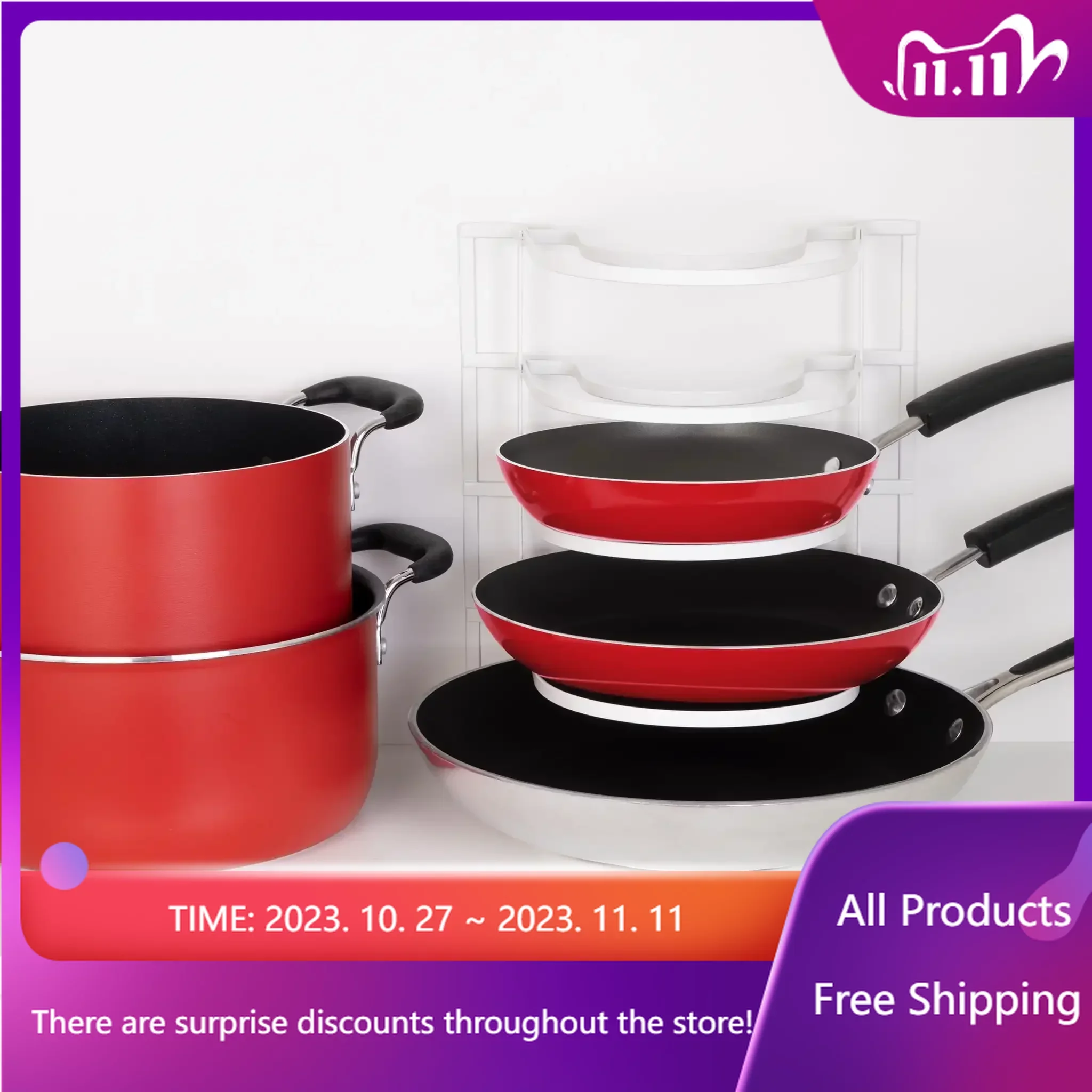 

Premium Wood Accents - White, Kitchen Accessories, Kitchen Sink Holder, Lid Rack, Organizer Kitchen, Storage Organizer Fast Tran