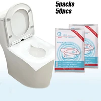 50pcs disposable toilet paper seat cover 100 waterproof toilet paper cushion for travel accessories camping hotel bathroom