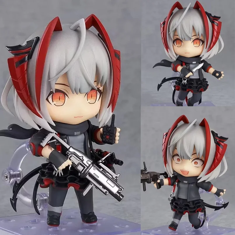 

10cm Ver.Q Arknights W Anime Game Figure Arknights #1375 Ch'en PVC Action Figure Arknights Amiya Rabbit Ears Figurine Doll Toys