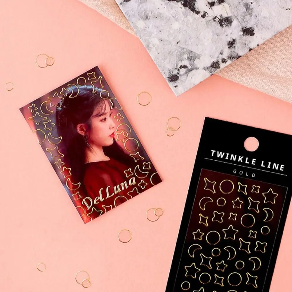 

Наклейки «сделай сам», наклейки из ПВХ, лазерные наклейки, прозрачные наклейки, украшения, звезды, луна, Серия Фэнтези