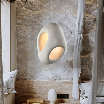 Nordic Creative Wabi-sabi Wind Led Restaurant Pendant Lights Lustre Bedroom Dining Room Home Decor Bedside Hanging Lamp Fixture