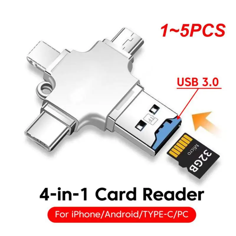 

1 ~ 5 шт. в 1 устройство для чтения Micro TF карт USB 3,0 к Type C