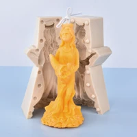 conch goddess of wealth candle silicone mold for handmade chocolate gypsum aromatherapy soap resin candle silicone mould