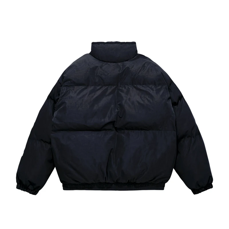 Rainbowtouches Fashion Winter Down Jacket Men Parkas Thick Warm Streetwear Coat Mens Lacing Stand Collar Solid Color Men Outwear