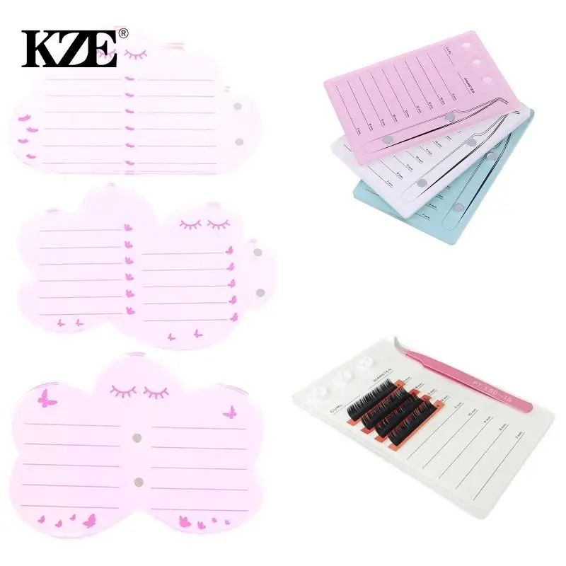 

Acrylic Eyelash Board Eyelash-Tray Palette Eyelash Tray Strip Stand Individual Eyelash Extensions Hand Plate Lash Pallet Holder