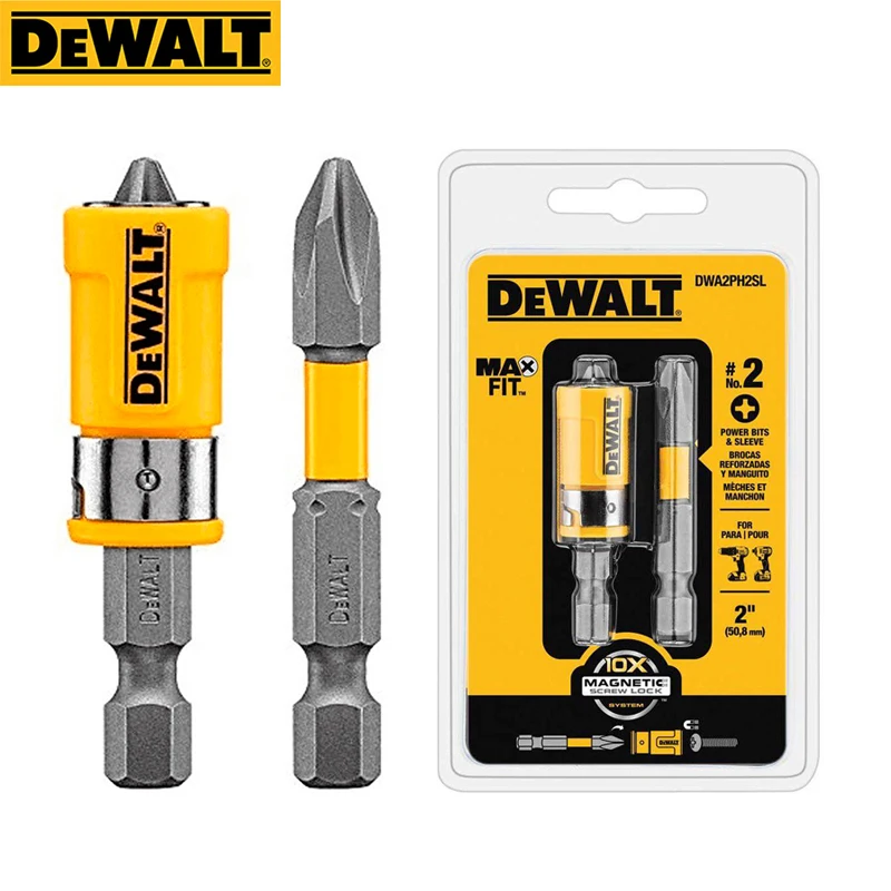 

DEWALT оригинальный DWA2PH2SL MAXFIT 2 дюйма PH2 ударная отвертка набор втулок поворотная магнитная присоска аксессуары для инструментов