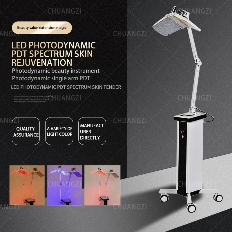 

New Dual Arm LED PDT Phototherapy Bio Lamp 7 Colors Facial Rejuvenation Phototherapy Skincare Beauty Machine