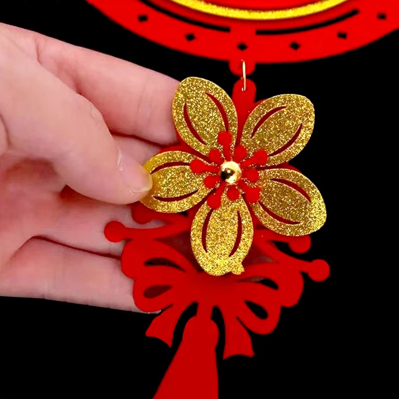 Китайский Новый год баннер украшение весенний фестиваль DIY нетканый счастливый